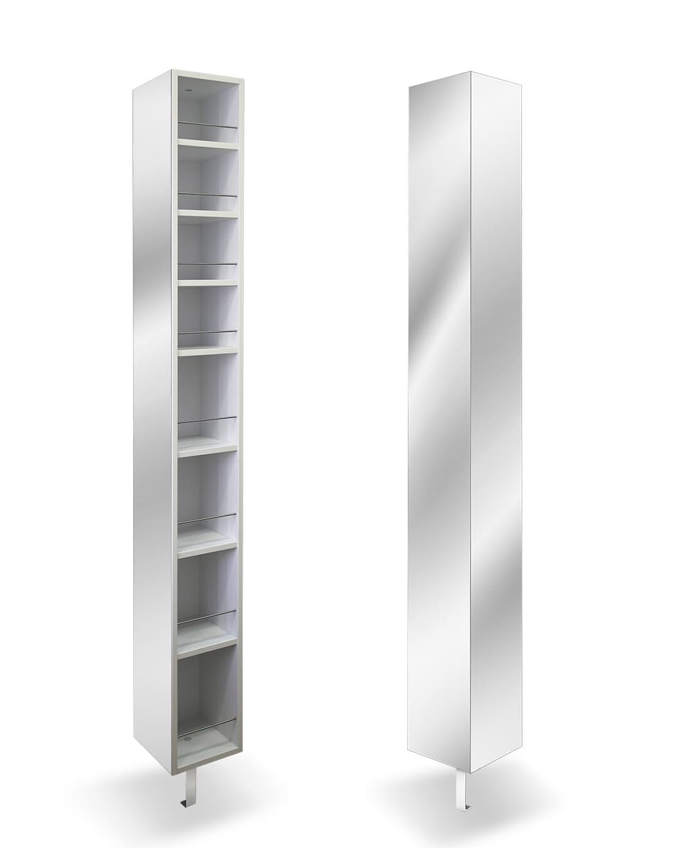 Поворотный зеркальный шкаф Shelf